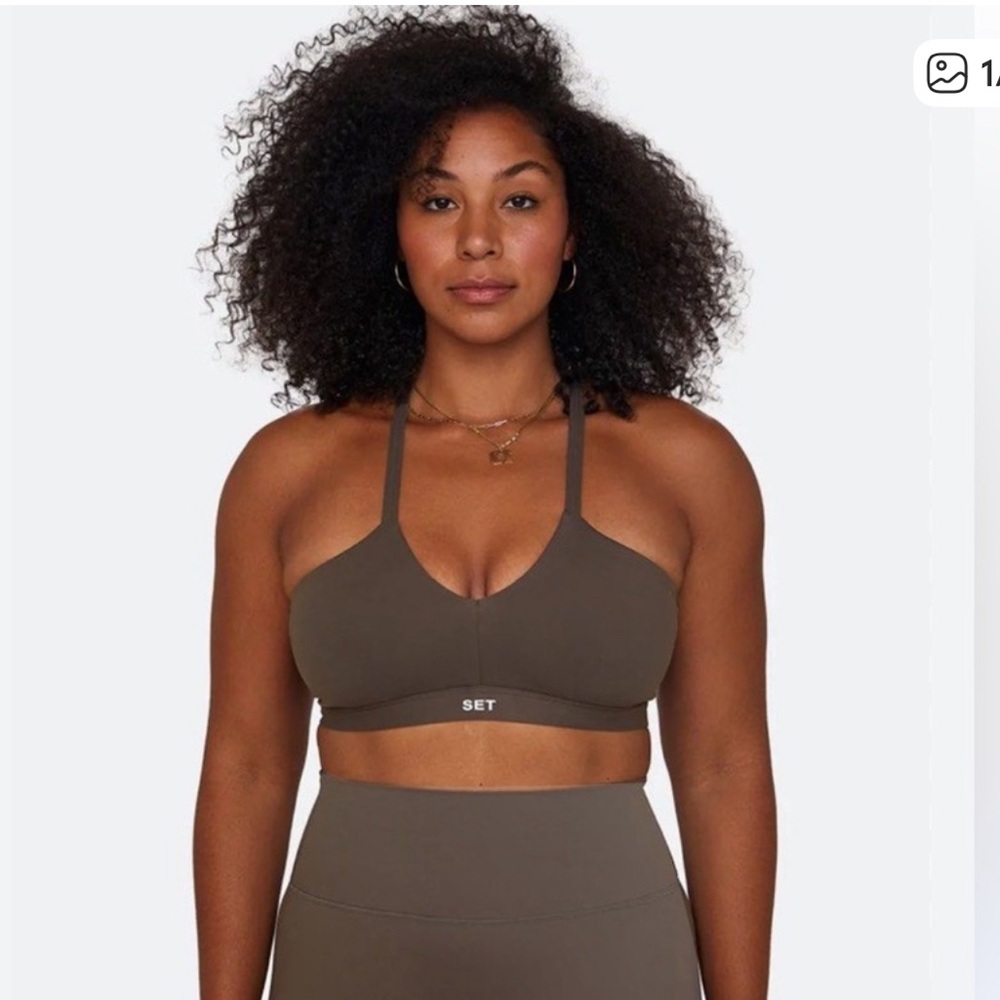 SET Active Brown Sports Bra